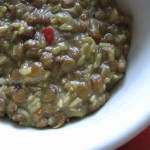 Lentils with rice burns fat